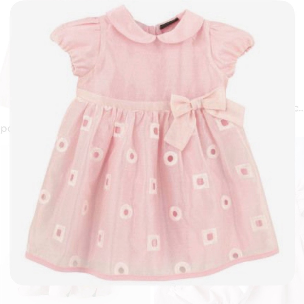 Fendi Baby Girl Pink Occasion Dress